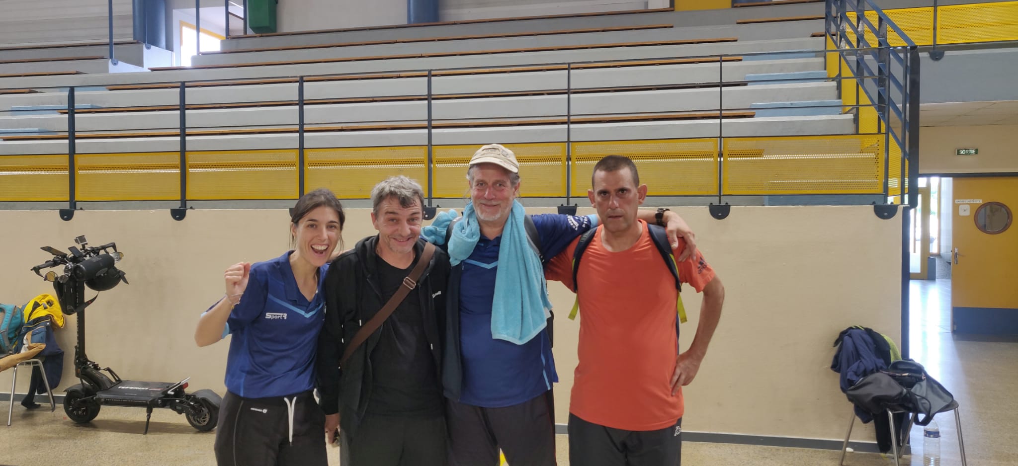 L'équipe 3 de Prades lors de la 1ère journée de championnat par équipe, contre le TTC Laurentin